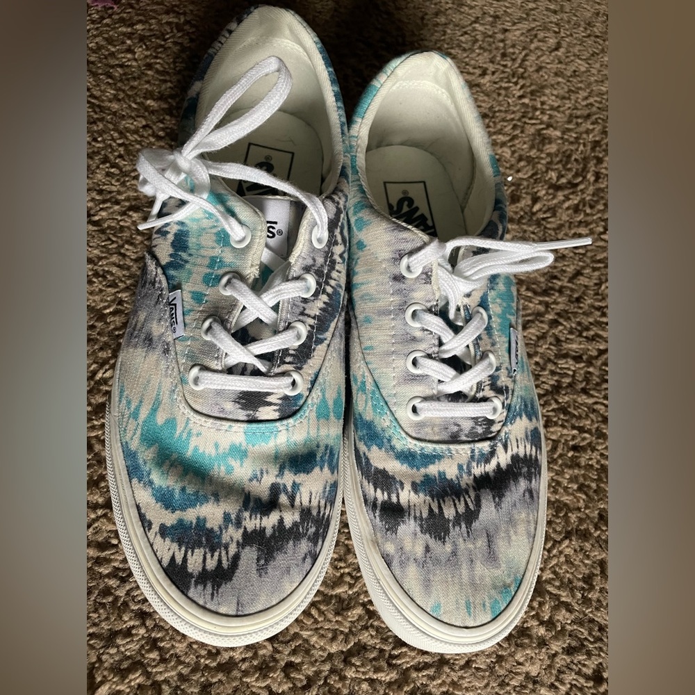Womens Vans Blue Tye Dye